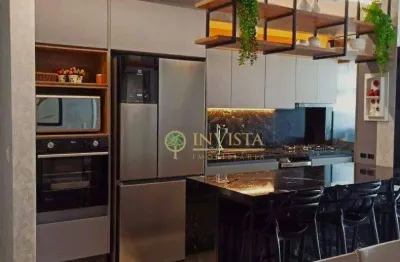 Andar alto, vista parcial mar, 3 quartos e 2 vagas à venda no bairro agronômica em florianópolis.