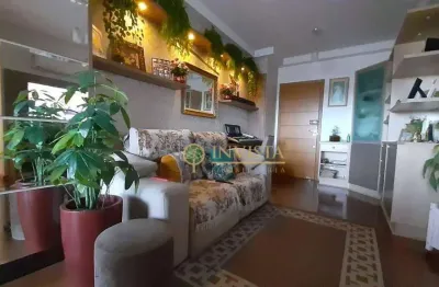 À venda em campinas próximo a cassol! sacada com churrasqueira, 2 quartos e 1 vaga de garagem.