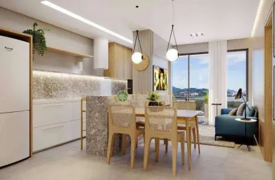 Lançamento! apartamento com 2 quartos, sacada com churrasqueira e 1 vaga de garagem.