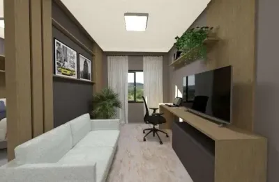 À venda | 30 m², Mobiliado e 1 vaga de garagem - Carvoeira, em Florianópolis.