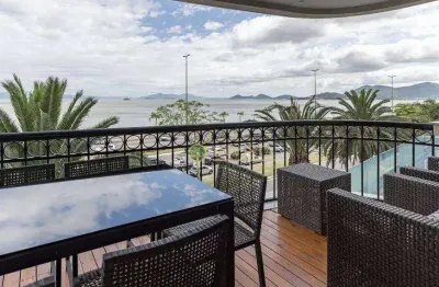 À venda | la perle, alto padrão, frente mar, 316m², 4 suítes e 4 vagas de garagem - agronômica, florianópolis.