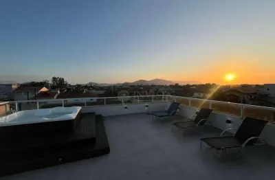 À venda | mobiliado, 275 m², terraço com vista mar, 2 quartos e 2 vagas de garagem - praia do campeche, em florianópolis.