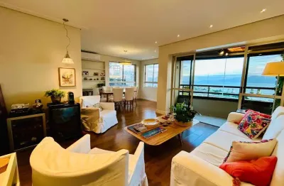 À venda | 142 m², vista mar, mobiliado, 3 quartos e 2 vagas – próximo ao top market e ao parque da luz, no centro de florianópolis.