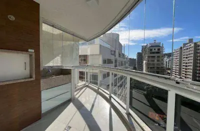 À venda | 129 m², sacada com churrasqueira, semi mobiliado, 3 quartos e 3 vagas de garagem -  centro de florianópolis, próximo ao beiramar shopping.