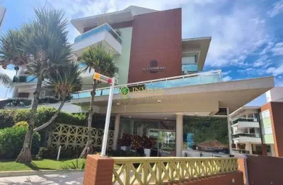 Locação | 141 m², semi mobiliado, sacada com churrasqueira, 3 quartos e 3 vagas - praia brava, em florianópolis.