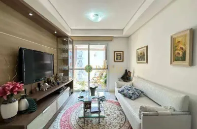 À venda | 76 m², sacada com churrasqueira, vista mar, 2 quartos e 2 vagas - centro, florianópolis.