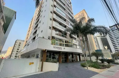À venda | 76 m², sacada com churrasqueira, vista mar, 2 quartos e 2 vagas - centro, florianópolis.
