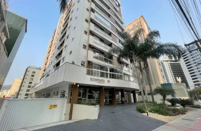 À venda | 76 m², sacada com churrasqueira, vista mar, 2 quartos e 2 vagas - centro, florianópolis.