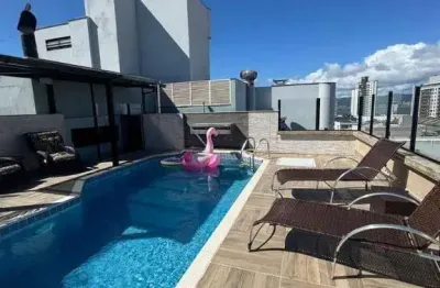 À venda | 320 m², terraço privativo, piscina, área gourmet com churrasqueira e sinuca, 4 quartos e 3 vagas - balneário estreito, florianópolis.