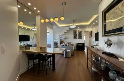 À venda | 166 m², Duplex, Mobiliada e Decorada, Terraço Privativo, 3 quartos e 2 vagas - Ao lado da UFSC, em Florianópolis.