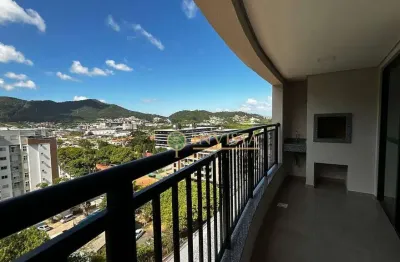Locação | 98 m², sacada com churrasqueira, 3 quartos e 1 vaga de garagem - saco grande, em florianópolis.