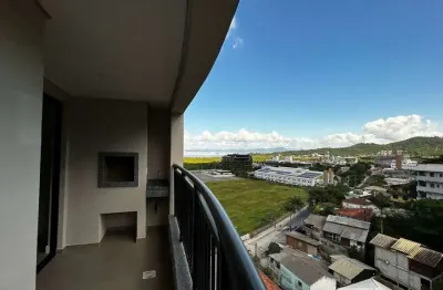 Locação | 74 m², semi mobiliado, sacada com churrasqueira, 2 quartos e 1 vaga de garagem - saco grande, em florianópolis.