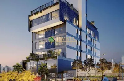 À venda | studio novo de 54 m² com terraço - centro, em florianópolis.