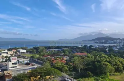 Locação | 90 m², sacada com churrasqueira, vista mar, 2 quartos e 1 vaga - kobrasol, em florianópolis.
