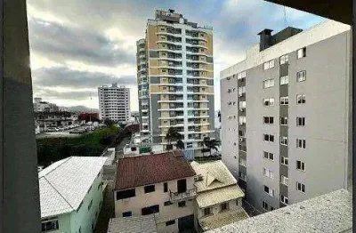 À venda | 66 m², novo, sacada com churrasqueira, 2 quartos e 1 vaga - barreiros, em florianópolis.