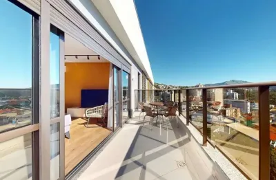 Apartamento mobiliado para alugar em florianópolis, terraço e 2 vagas - próximo à ufsc, bairro trindade.