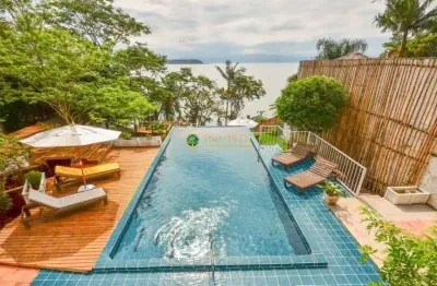 À venda | pé da areia, 500m², vista mar, 5 quartos e 4 suítes - sambaqui, em florianópolis.