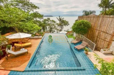 À venda | pé da areia, 500m², vista mar, 5 quartos e 4 suítes - sambaqui, em florianópolis.