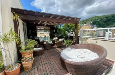 Locação | duplex, terraço privativo, 297 m², 3 quartos e 2 vagas - centro, em florianópolis.