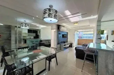 Apartamento com 2 quartos à venda em são josé, sacada com churrasqueira, mobiliado e 1 vaga - bairro nossa sra do rosário.