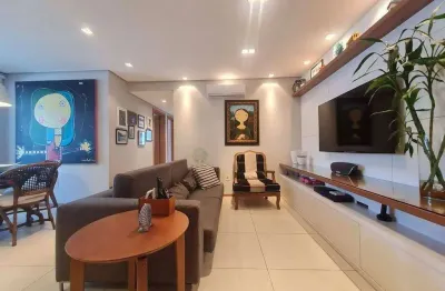 Apartamento com 3 quartos à venda na praia do campeche, sacada com churrasqueira, mobiliado e 2 vagas - florianópolis/sc.