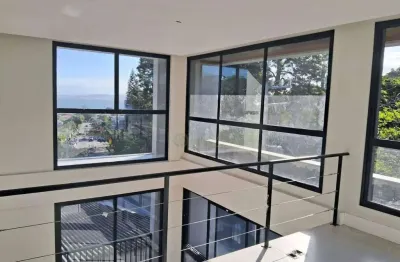 Apartamento loft com vista mar à venda em florianópolis, sacada com churrasqueira e 65 m² privativos - bairro santo antônio de lisboa.