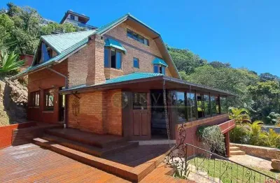 Casa com 4 suítes à venda no bosque das mansões! condomínio fechado, mobiliado e 4 vagas - são josé/sc.