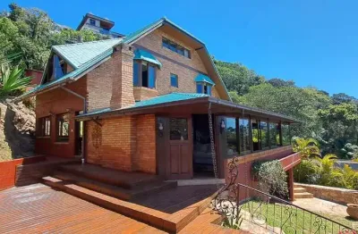 Casa com 4 suítes à venda no bosque das mansões! condomínio fechado, mobiliado e 4 vagas - são josé/sc.