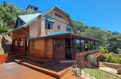 Casa com 4 suítes à venda no bosque das mansões! condomínio fechado, mobiliado e 4 vagas - são josé/sc.