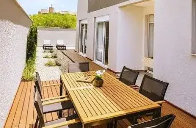 Apartamento garden com 3 quartos em florianópolis! mobiliado, sacada com churrasqueira e 1 vaga - praia dos ingleses.