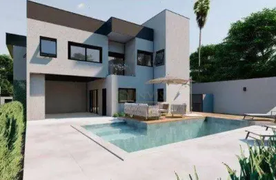 Casa em condomínio fechado com 4 suítes em Florianópolis! Churrasqueira, Piscina e 2 vagas - Bairro Ingleses.