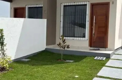 Casa com 2 suítes à venda em São José! Varanda com Churrasqueira e 2 vagas de garagem - Bairro Sertão do Maruim.