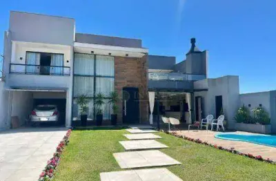 Casa com 4 quartos à venda em são josé/sc! piscina privativa, terraço com churrasqueira e 5 vagas - bairro serraria.