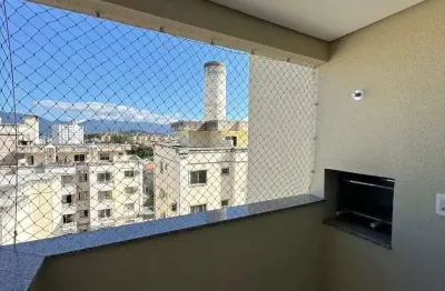 Apartamento com 2 quartos à venda em palhoça/sc! sacada com churrasqueira e 1 vaga de garagem - bairro pedra branca.