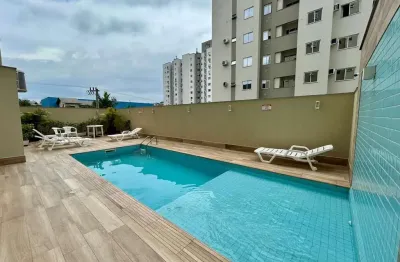 Apartamento com 2 quartos à venda em palhoça/sc! sacada com churrasqueira e 1 vaga de garagem - bairro pedra branca.