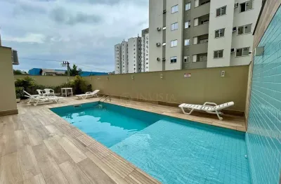 Apartamento com 2 quartos à venda em palhoça/sc! sacada com churrasqueira e 1 vaga de garagem - bairro pedra branca.