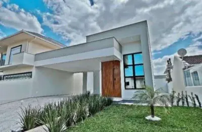 Casa com 3 quartos à venda em palhoça/sc! condomínio fechado, varanda com churrasqueira e 2 vagas - bairro praia de fora.