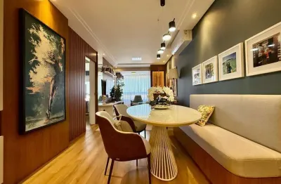 Apartamento mobiliado à venda em florianópolis/sc! pronto para morar, sacada com churrasqueira e 1 vaga de garagem - bairro abraão.