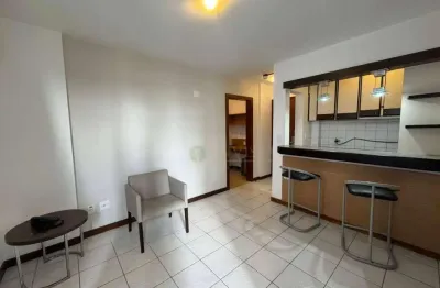 Locação | apartamento mobiliado, vista parcial mar, 1 quarto e 1 vaga de garagem - no centro de florianópolis