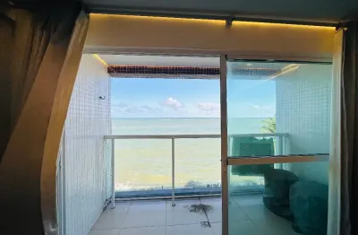 ️ à venda | apto frente mar, vista permanente– pé na areia | jardim oceania - joão pessoa