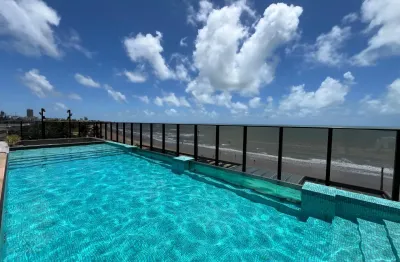 Flat a beira mar rentabilizando, porteira fechada, jardim oceania - joão pessoa/pb