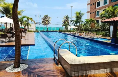 Duplex beira mar de cabo branco, frente mar, porteira fechada. joão pessoa/pb