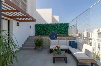 Cobertura com 2 dormitórios à venda, 154 m² - brooklin - são paulo/sp