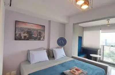Studio com 1 dormitório para alugar, 28 m² - vila pompeia - pompéia/sp