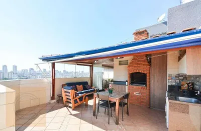Cobertura com 3 dormitórios à venda, 127 m² por r$ 780.000,00 - tatuapé - são paulo/sp