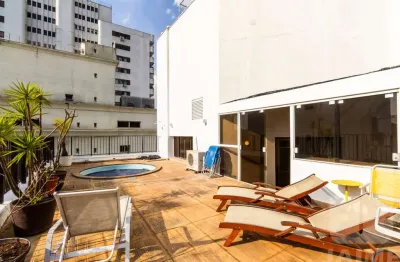 Cobertura espetacular em higienópolis com vista para o vale do pacaembu