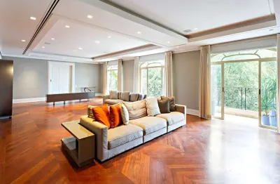 Excelente, 4 suítes alto padrão em área nobre, 455 m2 e 5 vagas em prédio com lazer - higienópolis