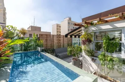 Cobertura com 2 dormitórios sendo 2 suítes  e vagas - santa cecília