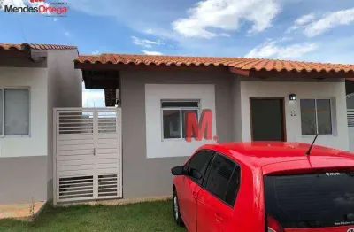 Casa com 2 dormitórios à venda, 60 m² por r$ 340.000,00 - condomínio estoril - sorocaba/sp