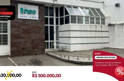 Salão à venda, 279 m² por r$ 500.000,00 - jardim paulistano - sorocaba/sp